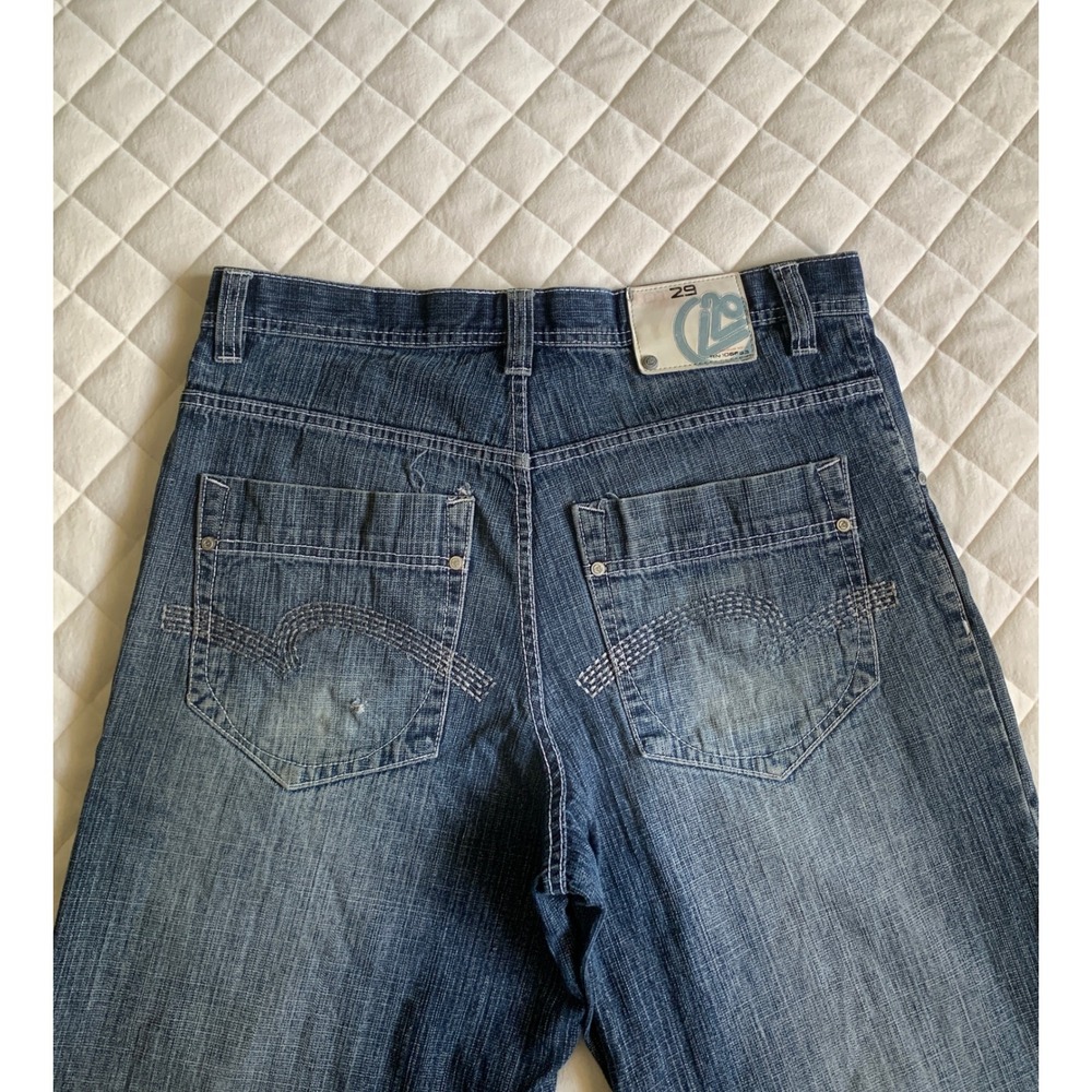 Y2K VTG LOT 29 Denim Jorts Size 32 Streetwear Grunge Classic JNCO / Fubu Like‎